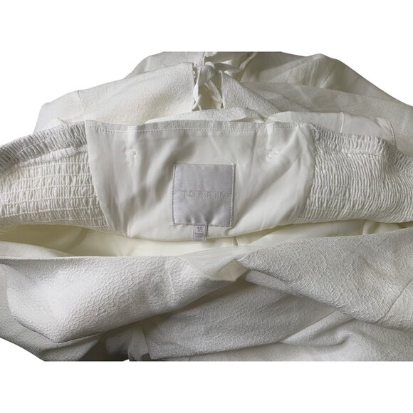 Torrid Ivory Jacquard Sweetheart Wedding Bride Gown Size 18 RZ10402 New Corset - Picture 14 of 16